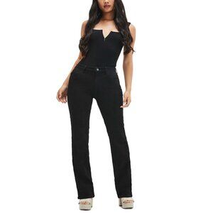NWT Guess Women's Eco Sexy Straight-Leg Jeans WBBA15D4PZ0 28x32 Carrie Black